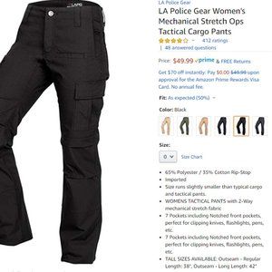 LA Police Gear Tactical Pants